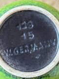Dümler & Breiden West German Pottery Vase – Model 128/15 UFO Form, Lime Green
