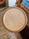 Base mark showing Austria stamp on 1970s lava glaze ceramic vase