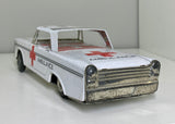 Vintage 1960s Tin Friction Toy Ambulance – Made in Hong Kong