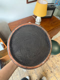 Base of vintage fat lava vase, West German mid-century ceramic 