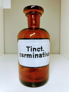 Vintage apothecary bottle - Tinct.carmin