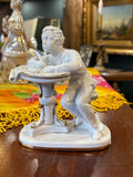Vintage Lomonosov Porcelain Figurine – Pushkin at His Writing Desk