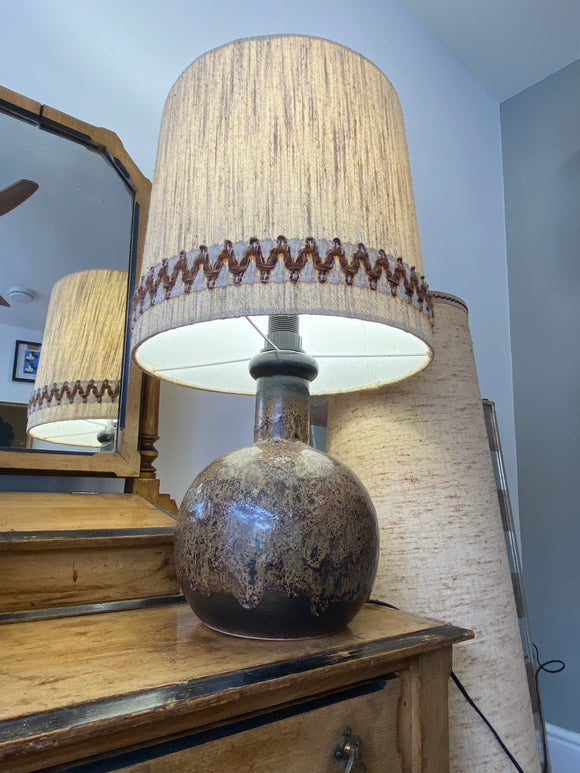 Mid century Husdadt-Leuchten pottery lamp