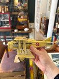 Vintage Metal Nieuport 17 Biplane Model | WWI French Aviation Militaire Fighter Collectible