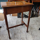 Edwardian burr walnut hall table