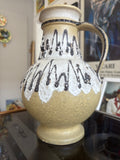 1970s Scheurich Fat Lava Jug Vase – Textured Volcanic Glaze | West German Pottery