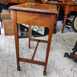 Edwardian burr walnut hall table