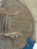 WWI Death Penny Memorial Plaque | James William Sanders