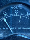 World War Two Spitfire volt gauge