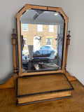 Victorian Pine Washstand – Elegant Antique with Tiltable Mirror