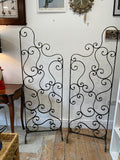 Pair of wrought iron grilles