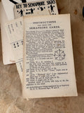 Instructions for using the semaphore cards printed sheet