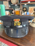 Vintage British Peaked Cap with ER II Embroidered Badge – Size 60 / 7⅜