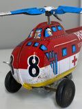 Vintage Japanese tin toy helicopter