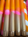 Neon Pink, Orange & Gold Candle – True North Chandlers