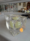 Vintage Pierre Giraudon Light Bulb Acrylic Paperweight – Late 20th Century French Design