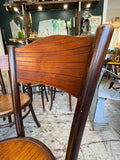 Set of 4 Antique Fischel Bentwood Bistro Chairs, Early 20th Century, Czech — Art Nouveau Cafe Dining Chairs