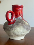 1960s Jasba Keramik Fat Lava Vase – West German Pottery, 14cm