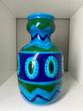 Vintage 1960s Italian Bellini Pottery Vase – Hand-Painted Geometric Design