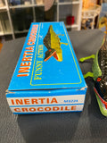 Vintage Wind-Up Tin Inertia Crocodile – 1990s Collectible Toy