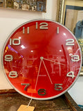 Large red Karlsson wall clock