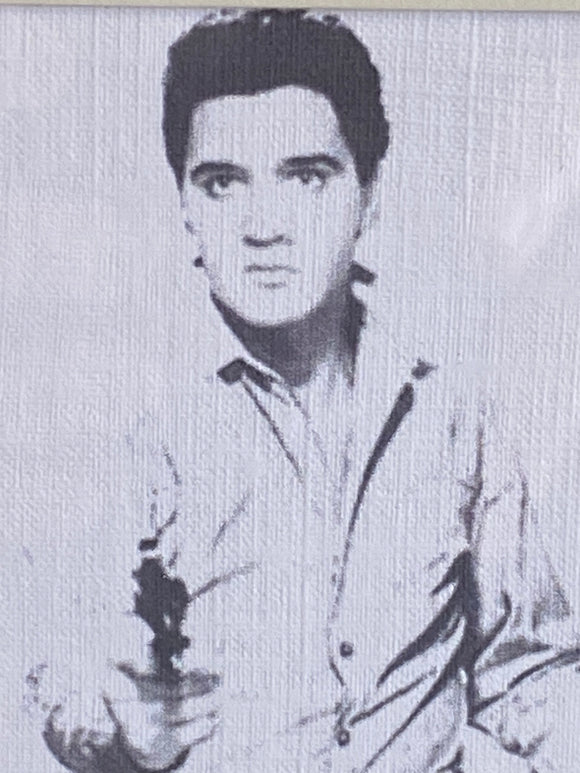 Framed print of Elvis Presley by Andy Warhol