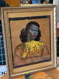 Small framed original print of Chinese Girl by Vladimir Tretchikoff