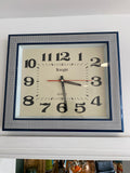 1980s Knight Large Wall Clock – Stylish Retro Quartz Clock with Sweeping Second Hand