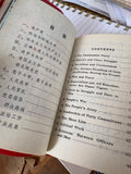 Bilingual contents page of "Little Red Book" listing chapter titles in Chinese and English.