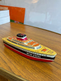 1950s Japanese Tin Plate Toy Cruise Liner by MASUYA – Friction Driven