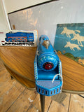 Vintage 1970s Boxed International Express Tin Plate Toy Train – Friction Driven