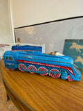 Vintage 1970s Boxed International Express Tin Plate Toy Train – Friction Driven