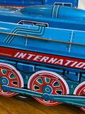 Vintage boxed International Express toy train.