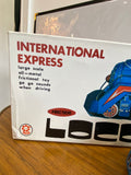 Vintage 1970s Boxed International Express Tin Plate Toy Train – Friction Driven