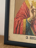 Antique lithograph of St Nicholas the Wonderworker