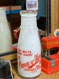 Rare 1960s Vintage Milk Bottle – Wilts Farm Dairy Shop Display Piece