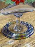 Exquisite Art Deco Glass Table Toothpick or Cigarette Holder – Hand-Painted