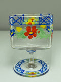 Exquisite Art Deco Glass Table Toothpick or Cigarette Holder – Hand-Painted