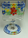 Exquisite Art Deco Glass Table Toothpick or Cigarette Holder – Hand-Painted