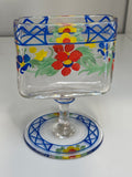 Exquisite Art Deco Glass Table Toothpick or Cigarette Holder – Hand-Painted