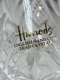 Harrods cut glass scent bottle