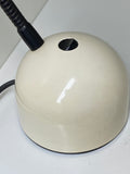 1980s Vintage Desk Lamp – Off-White & Black Flexible Neck – LED Bulb Included