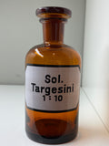 Vintage apothecary bottle - Sol. Targesini