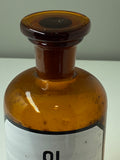 Vintage apothecary bottle - Ol. Sojae