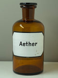 Vintage apothecary bottle - Aether