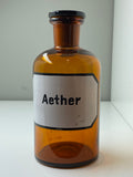 Vintage apothecary bottle - Aether