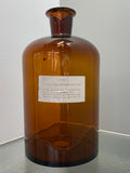 1974 large empty chemical bottle