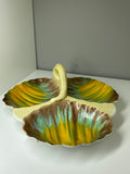 1930s Art Deco Shelley Trefoil Dish – Vibrant Hand-Painted Design