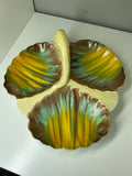 1930s Art Deco Shelley Trefoil Dish – Vibrant Hand-Painted Design