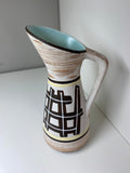 Mid-Century 1960s Eckhardt & Engler West German Pottery Jug – Geometric Design